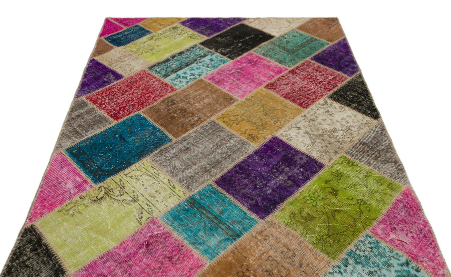 Bej Anadolu Bohem Eskitme Yün Halı 160x230 - Özel Seri