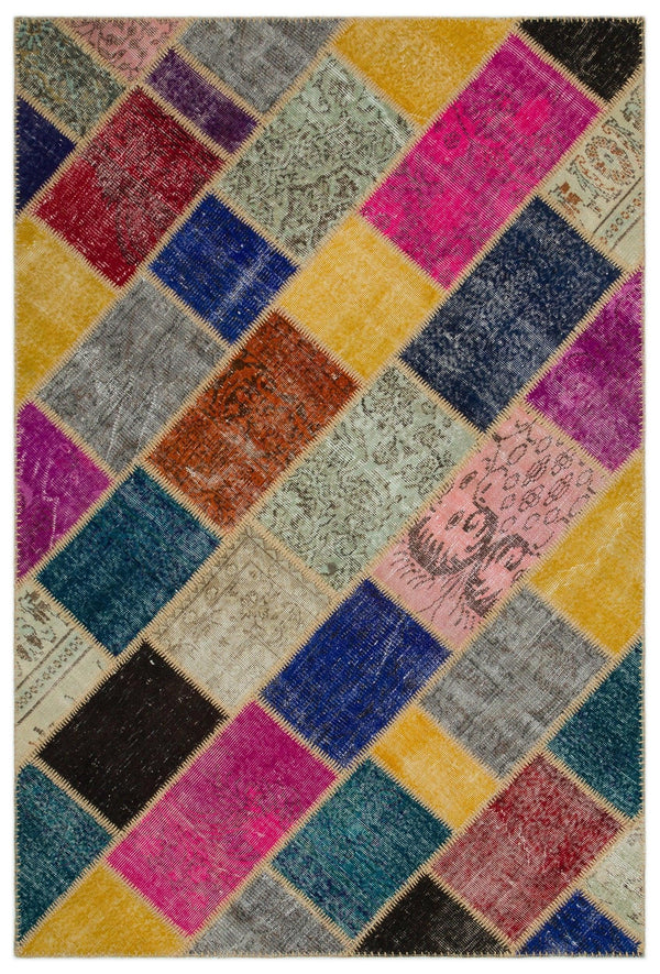 Bej Anadolu Patchwork Yün Halı 160x230 - Özel Seri