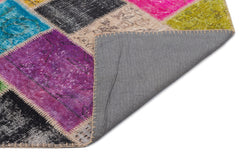 Iskece Bej Patchwork Yün El Dokuma Halısı 160 x 230 Apex Unique