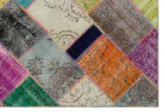 Iskece Bej Patchwork Yün El Dokuma Halısı 160 x 230 Apex Unique