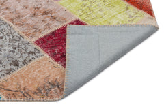 Iskece Bej Patchwork Yün El Dokuma Halısı 160 x 230 Apex Unique