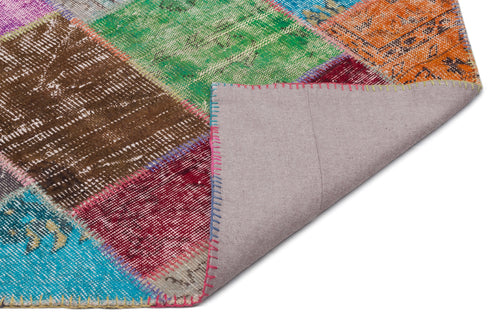 Iskece Bej Patchwork Yün El Dokuma Halısı 160 x 230 Apex Unique