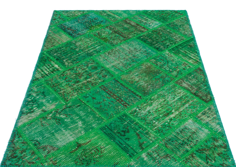 Yeşil Anadolu Bohem Eskitme Yün Halı 120x180 - Özel Seri