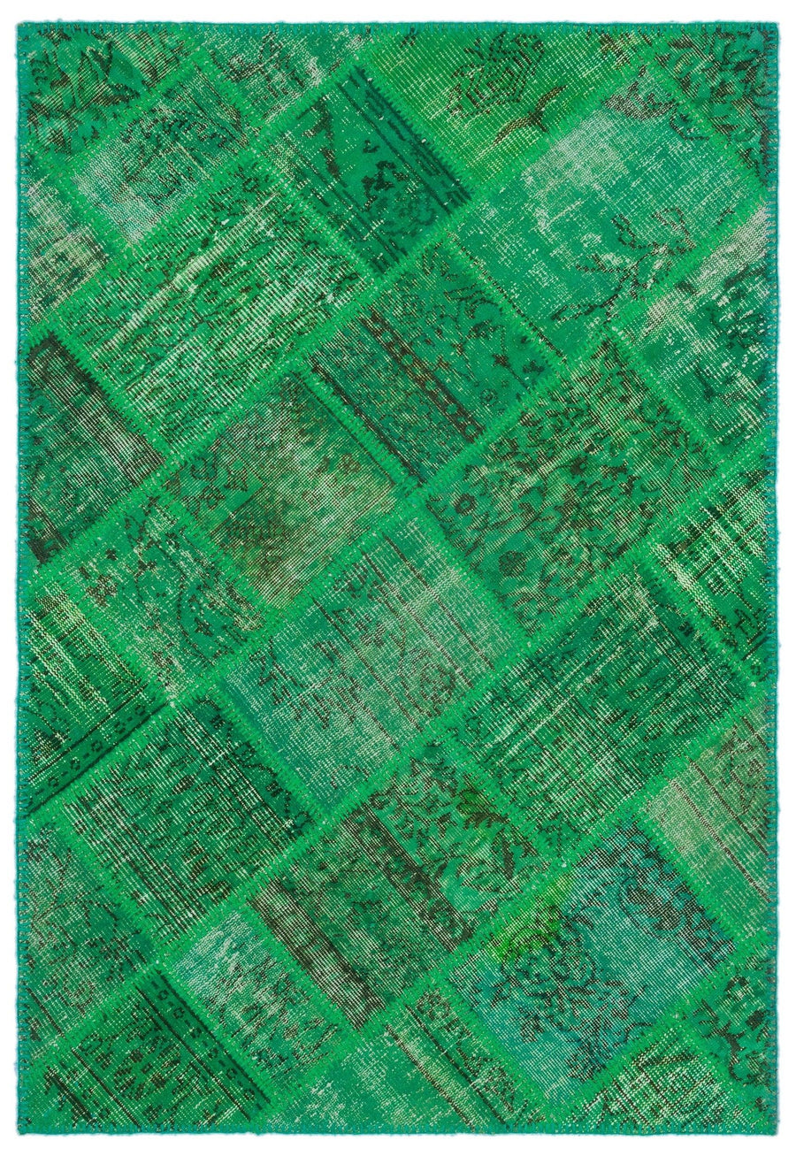 Geometrischer Teppich in Grün & Türkis 120x180 cm – im Flur