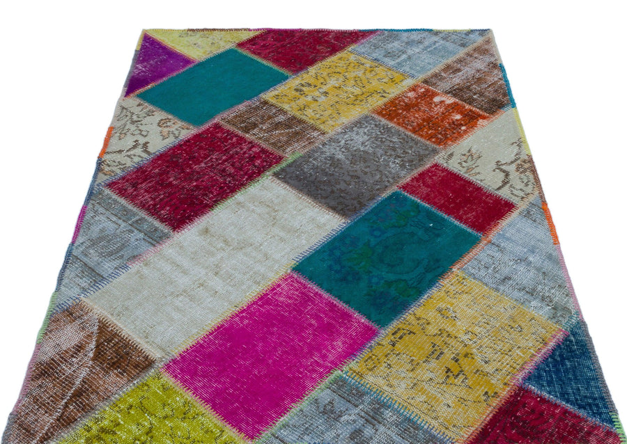 Bej Anadolu Bohem Geometrik Yün Halı 120x180 - Özel Seri