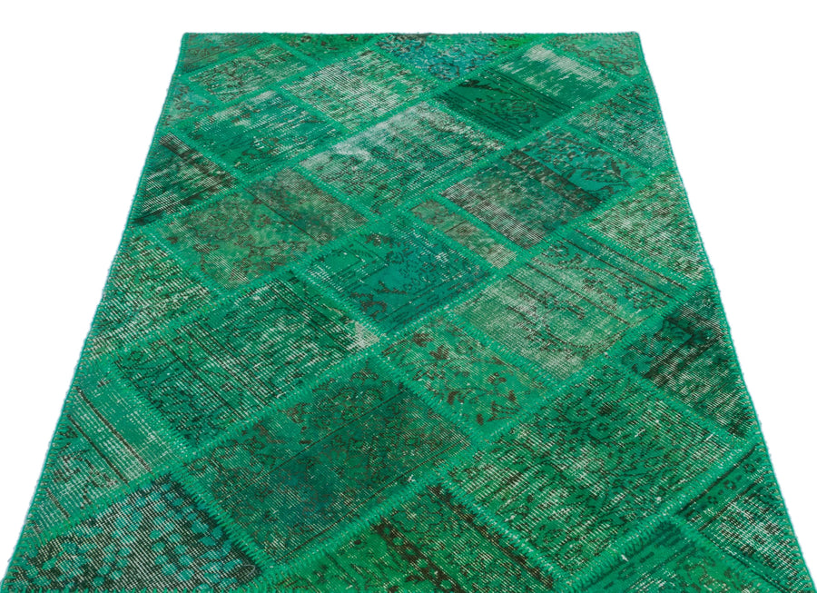 Yeşil Anadolu Bohem Eskitme Yün Halı 120x180 - Özel Seri