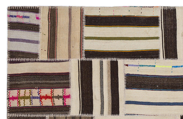 Bej Anadolu Bohem Geometrik Yün Halı 160x230 - Özel Seri