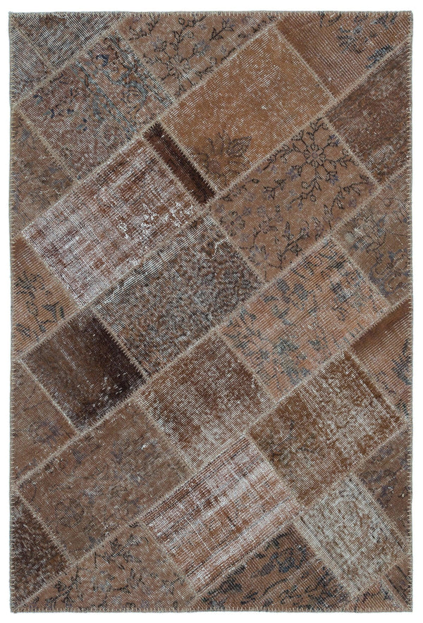 Bej Gri Anadolu Eskitme Modern Yün Halı 120x180 - Özel Seri