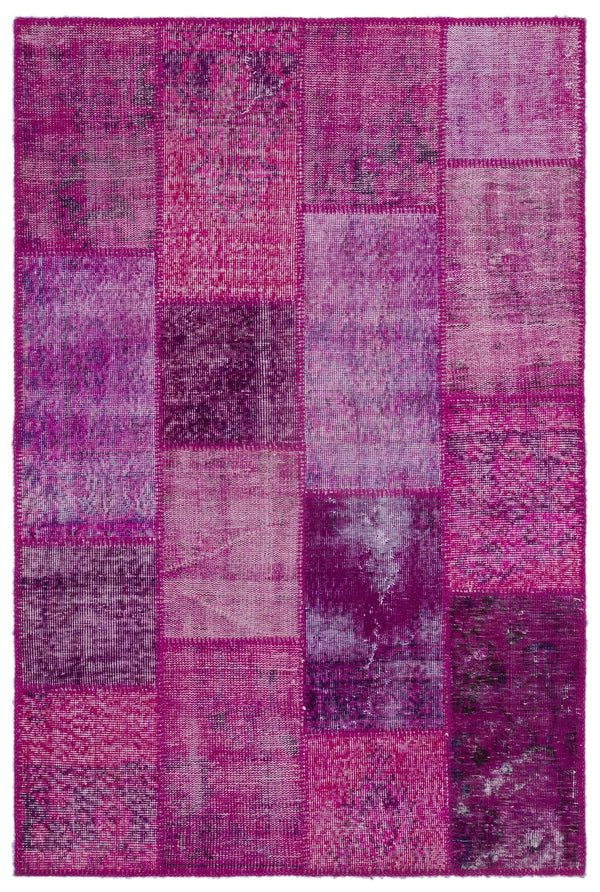 Pembe Anadolu Bohem Eskitme Yün Halı 120x180 - Özel Seri