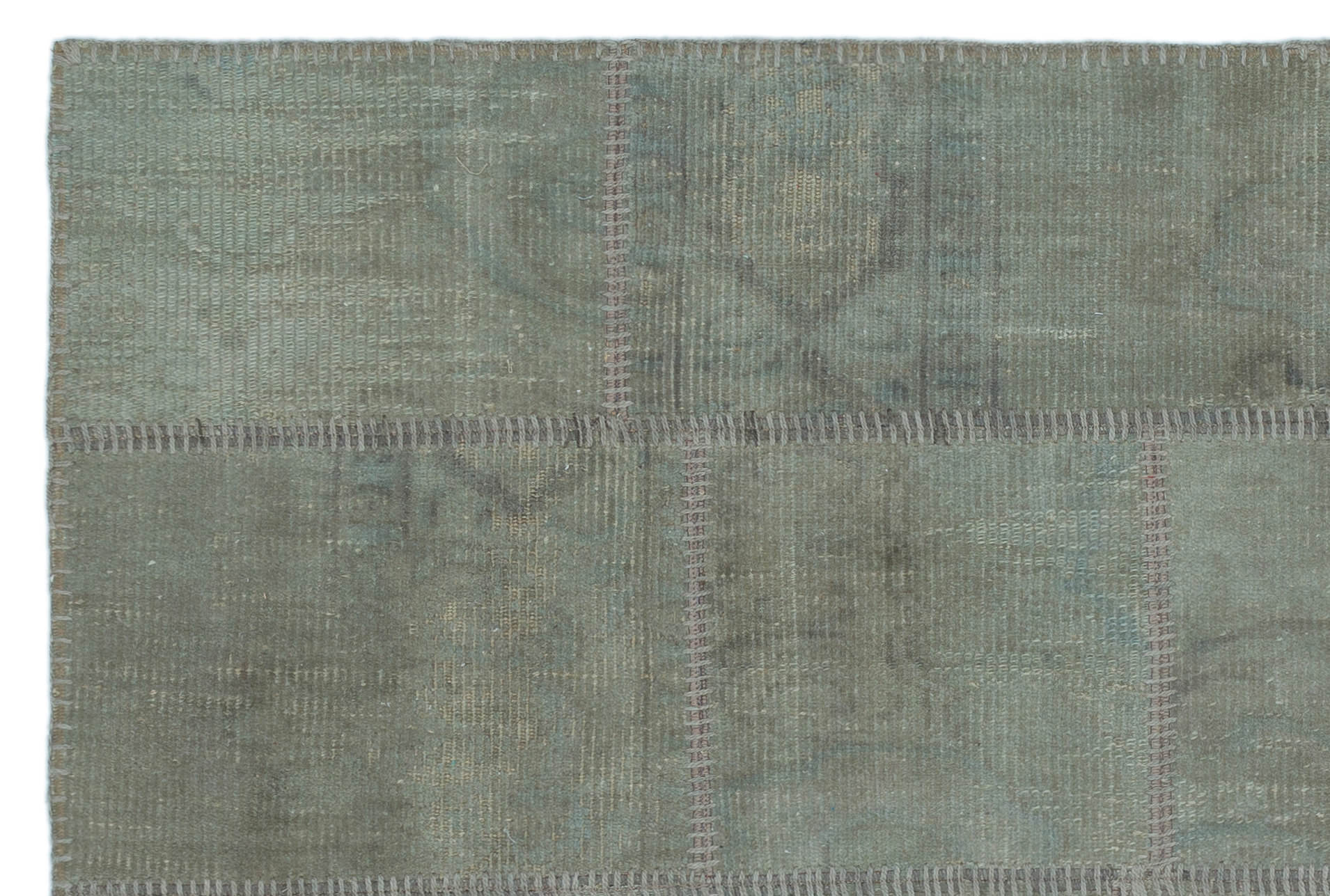 Iskece Gri Eskitme Yün El Dokuma Halısı 120 x 180 Apex Unique