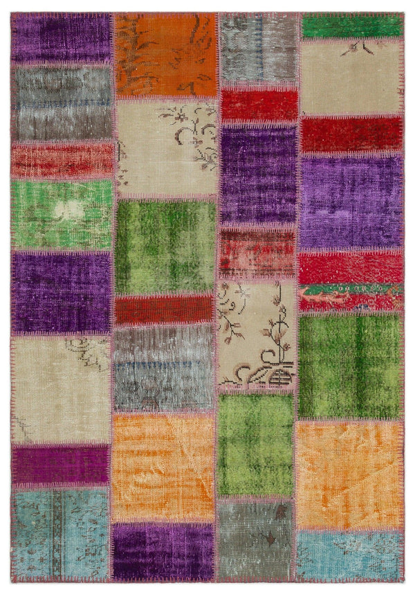 Bej Anadolu Modern Vintage Yün Halı 160x230 - Özel Seri
