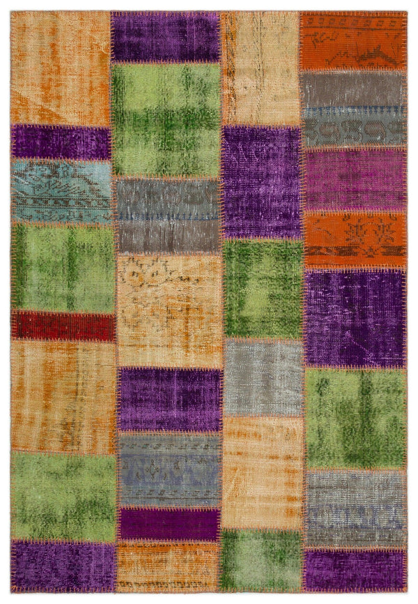 Bej Anadolu Bohem Geometrik Yün Halı 160x230 - Özel Seri