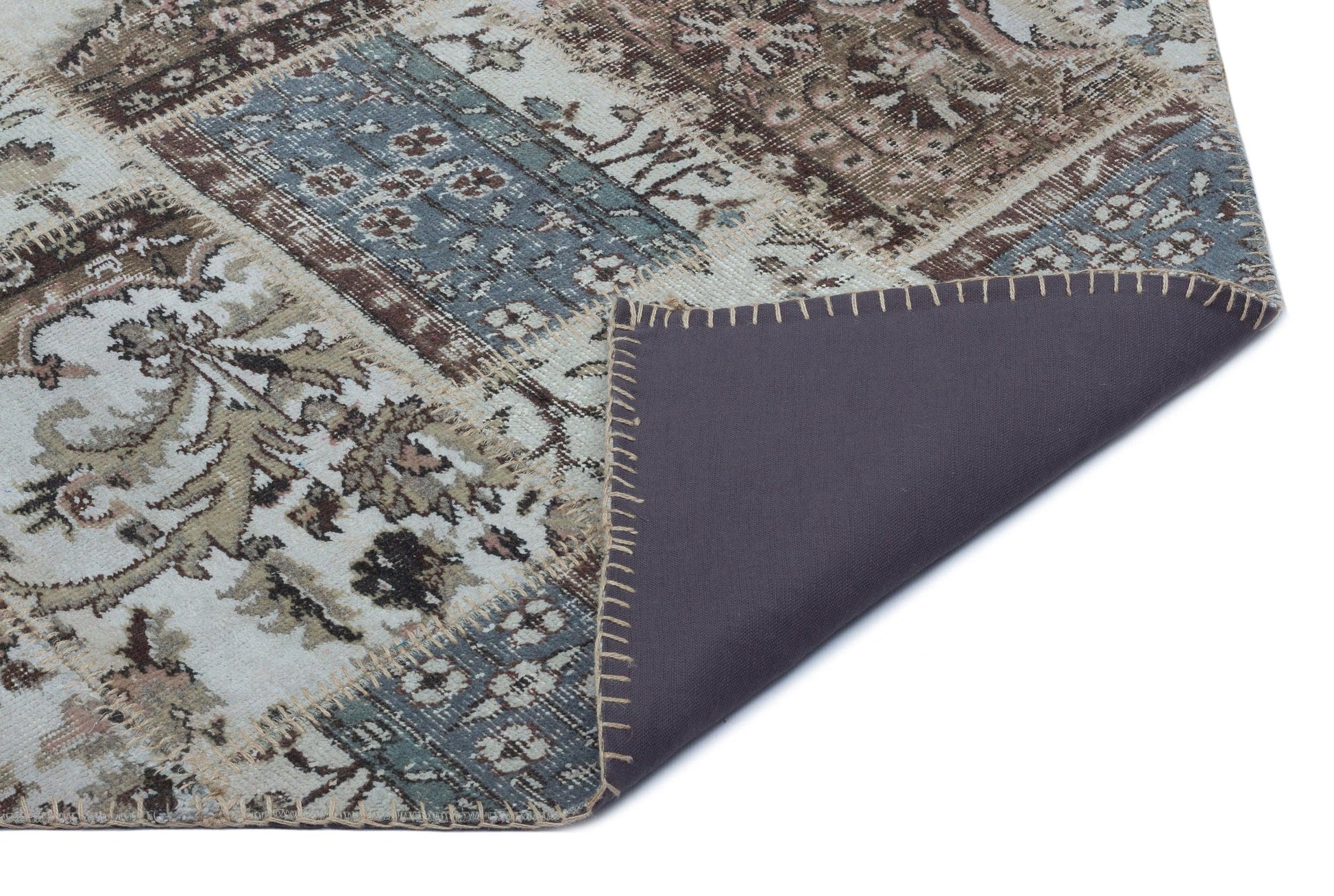 Bej Anadolu Bohem Eskitme Yün Halı 120x180 - Özel Seri