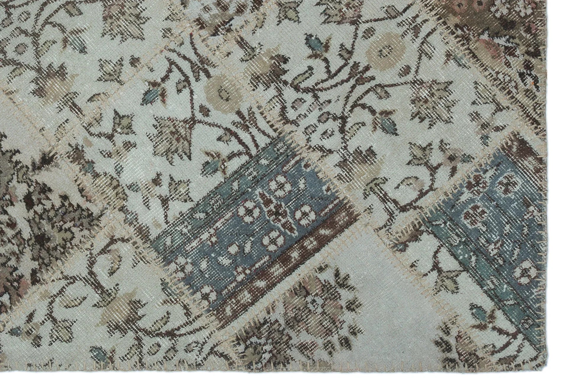 Bej Anadolu Bohem Eskitme Yün Halı 120x180 - Özel Seri