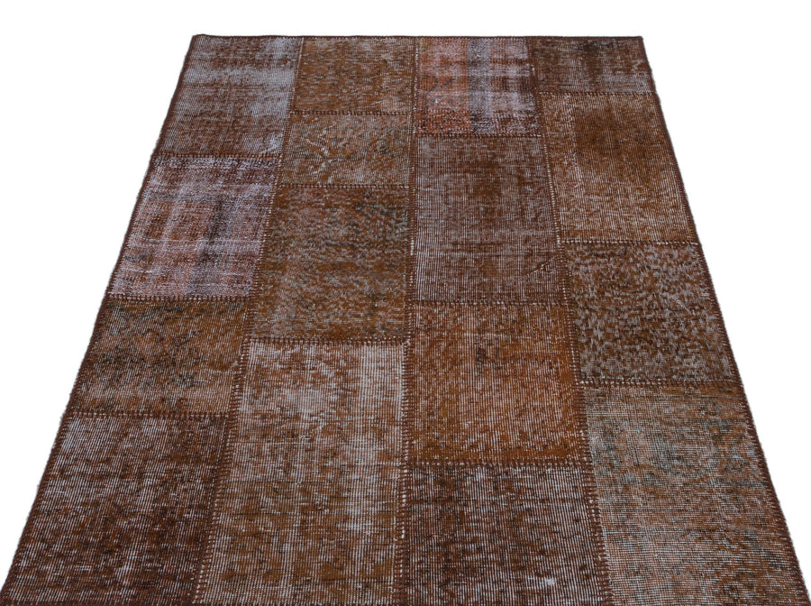 Bej Krem Anadolu Eskitme Geometrik Yün Halı 120x180 - Özel Seri