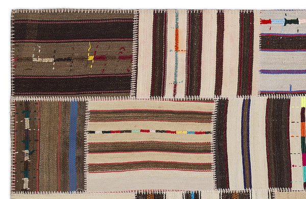 Bej Anadolu Bohem Geometrik Yün Halı 160x230 - Özel Seri