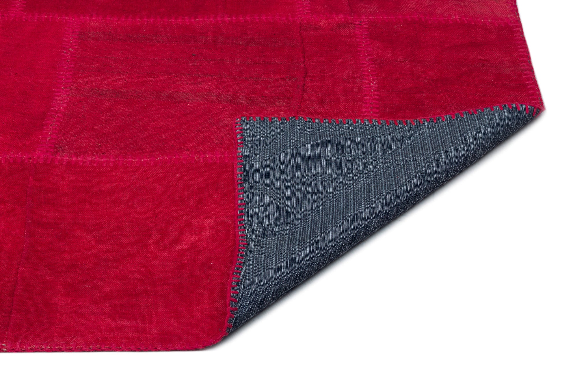 Teselya Pembe Patchwork Yün El Dokuma Halısı 202 x 296 Apex Unique