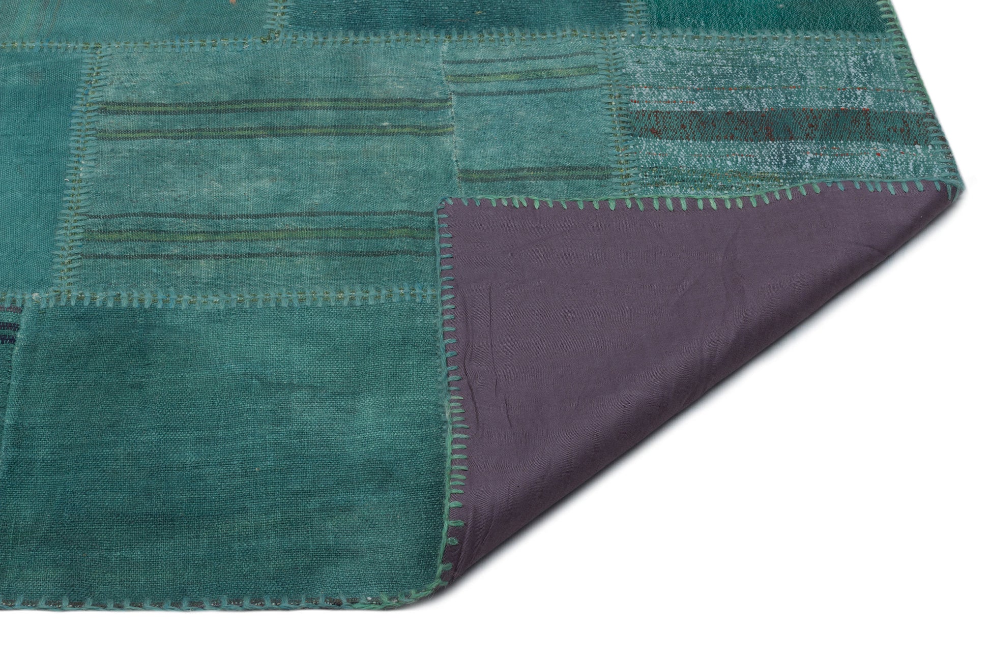 Teselya Bej Patchwork Yün El Dokuma Halısı 195 x 300 Apex Unique