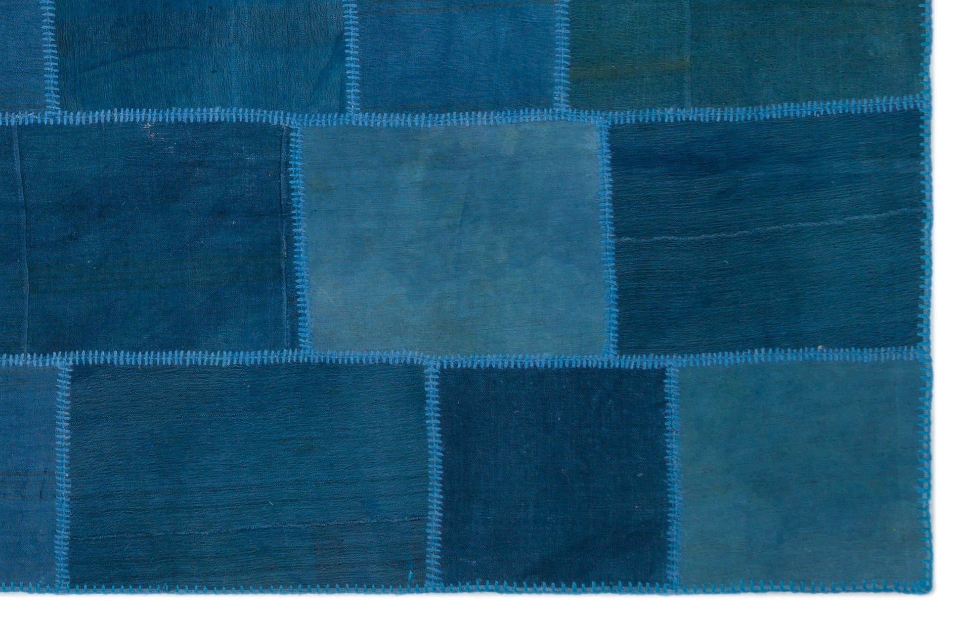 Teselya Bej Patchwork Yün El Dokuma Halısı 190 x 300 Apex Unique