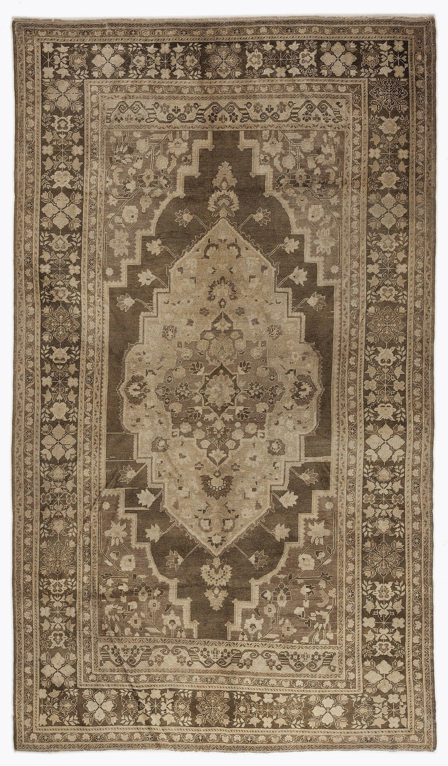 Kırmızı Anadolu Geometrik Çiçekli Yün Halı 200x350 - Özel Seri
