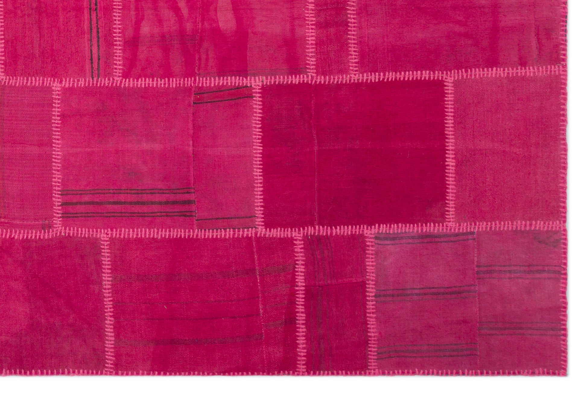 Teselya Bej Patchwork Yün El Dokuma Halısı 197 x 297 Apex Unique