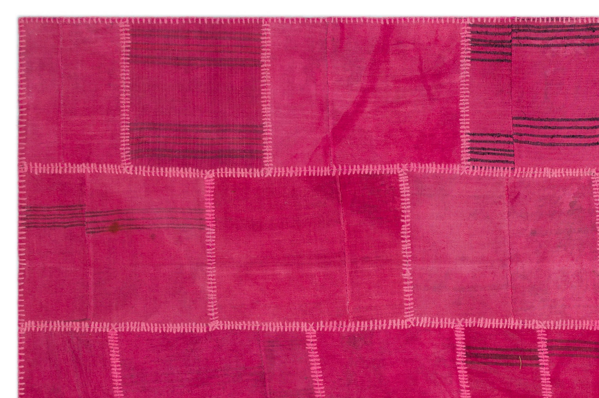 Teselya Bej Patchwork Yün El Dokuma Halısı 200 x 298 Apex Unique