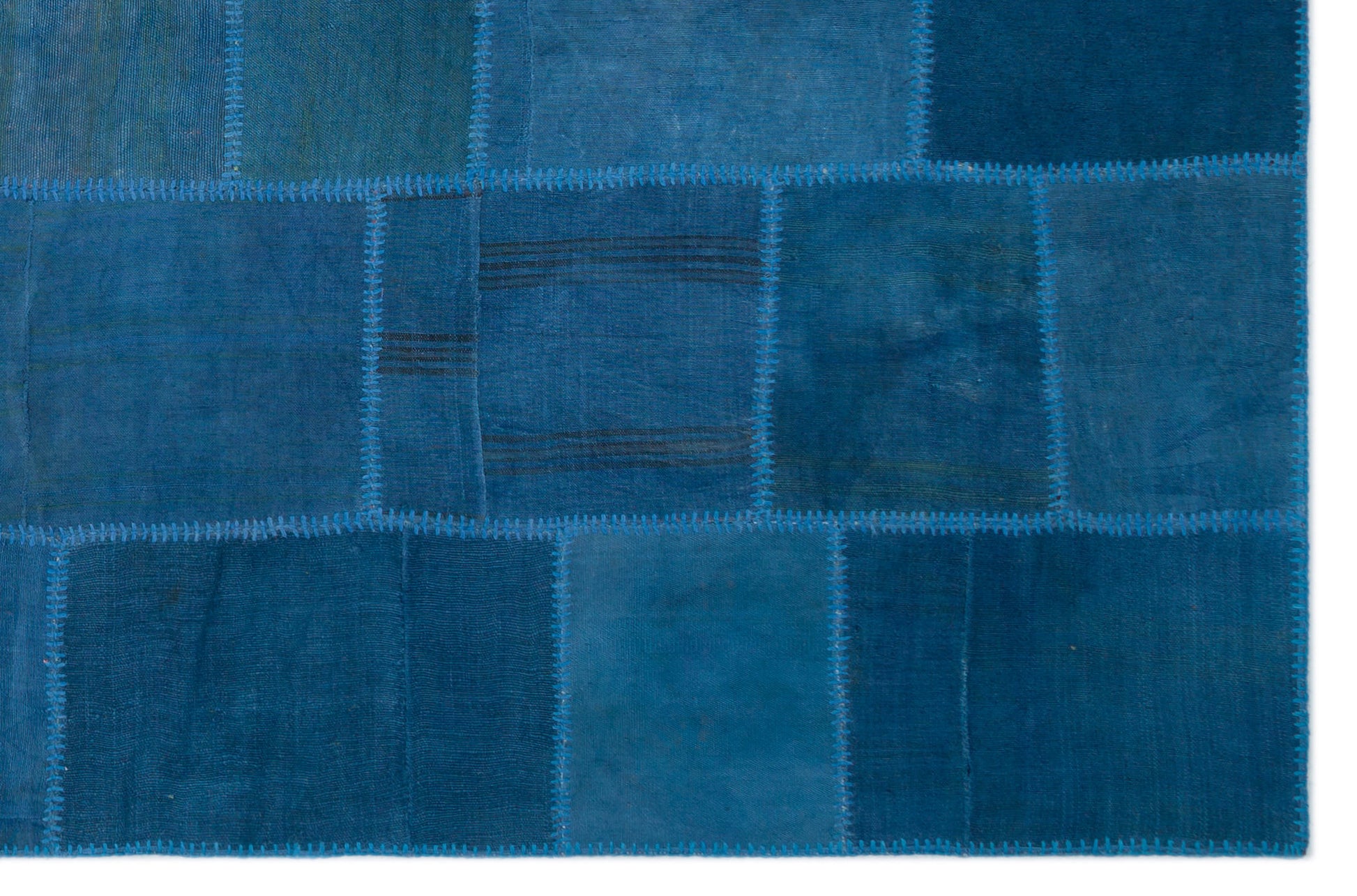 Teselya Bej Patchwork Yün El Dokuma Halısı 195 x 298 Apex Unique