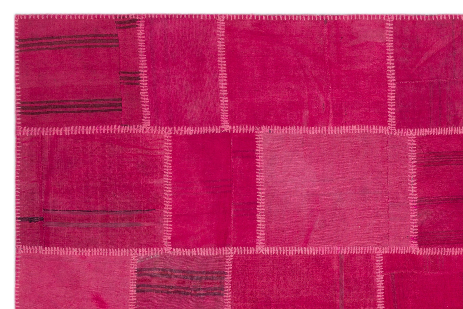 Teselya Bej Patchwork Yün El Dokuma Halısı 197 x 298 Apex Unique