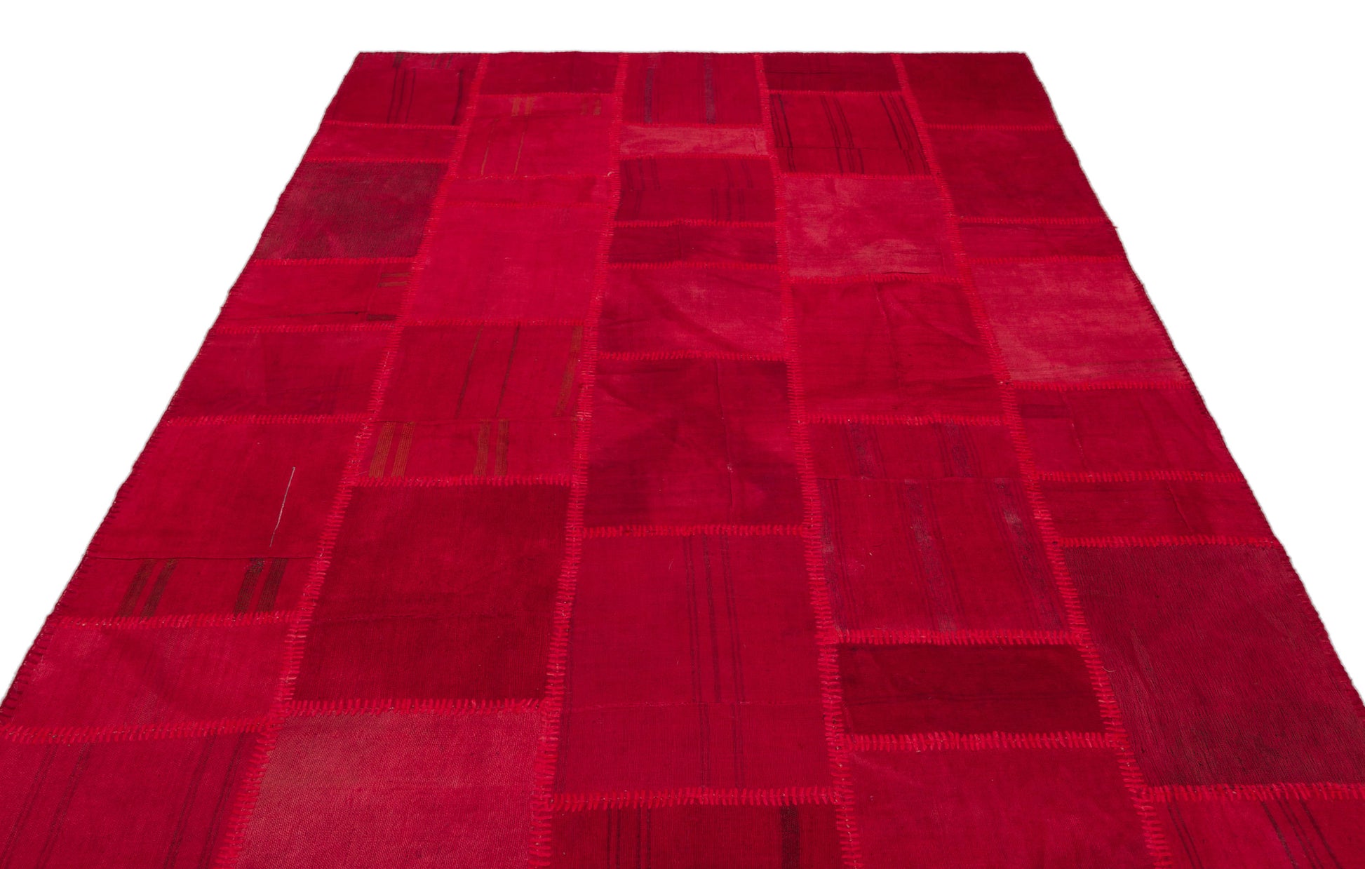 Teselya Bej Patchwork Yün El Dokuma Halısı 199 x 298 Apex Unique