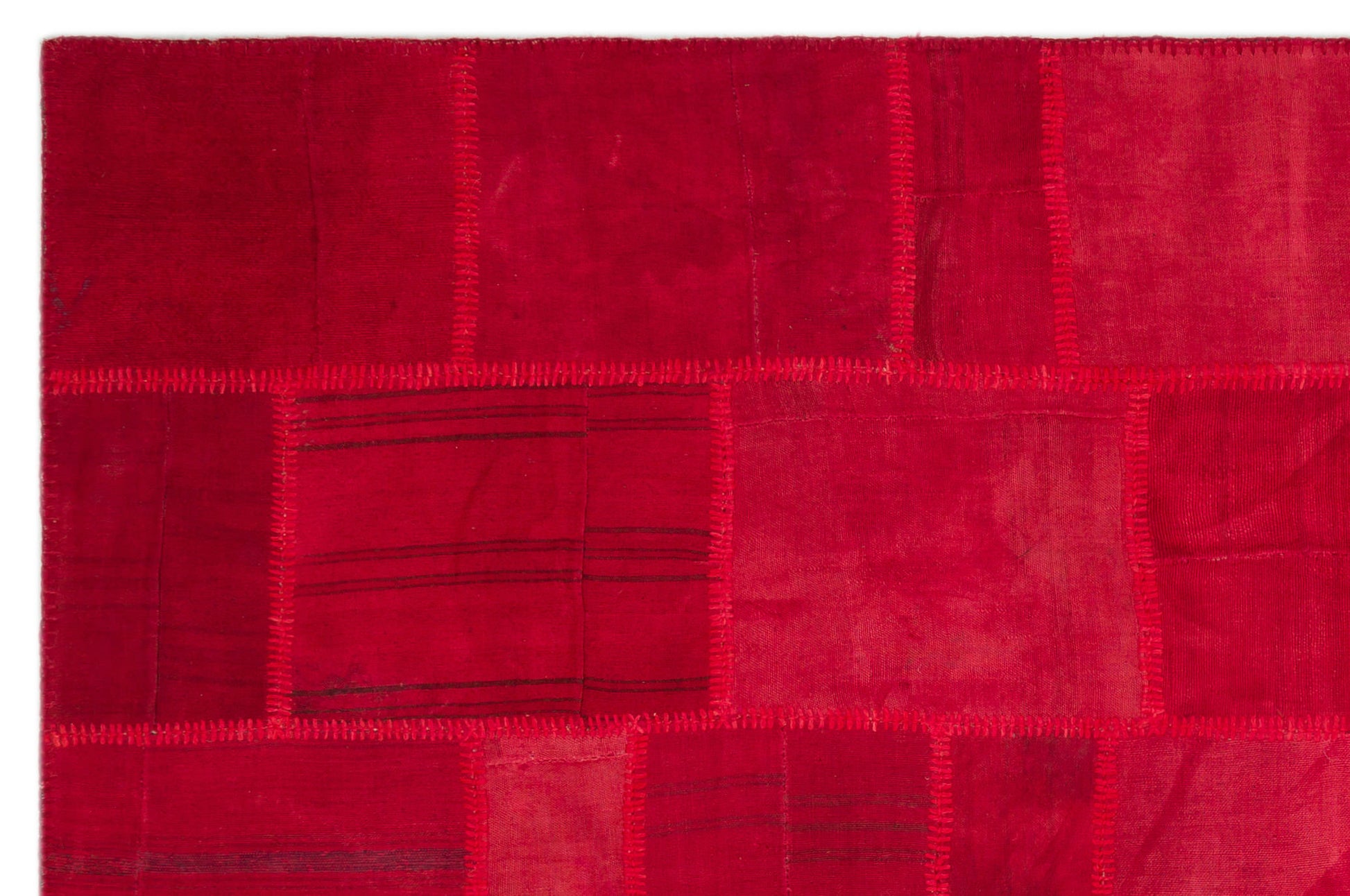 Teselya Bej Patchwork Yün El Dokuma Halısı 199 x 298 Apex Unique