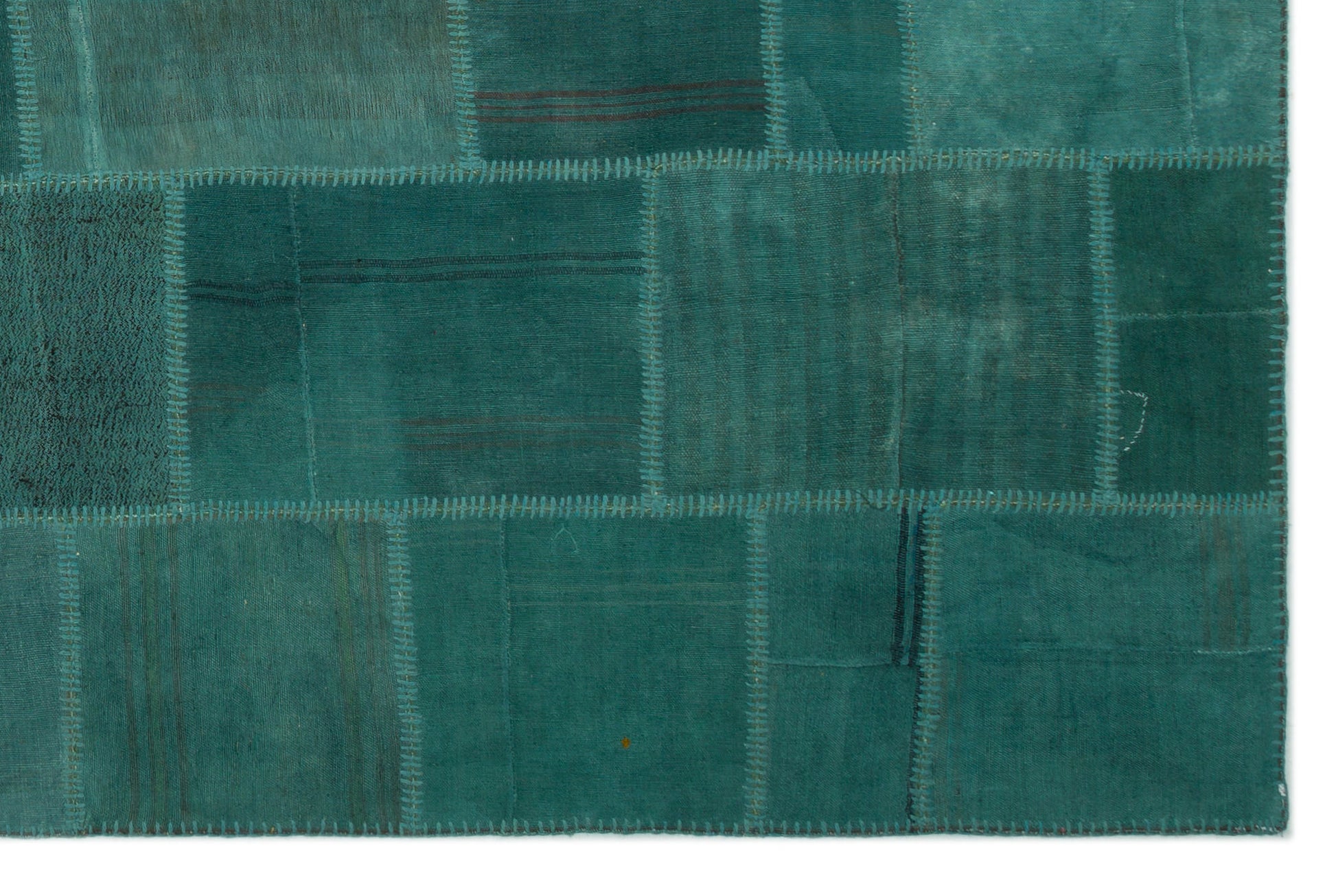 Teselya Bej Patchwork Yün El Dokuma Halısı 196 x 300 Apex Unique