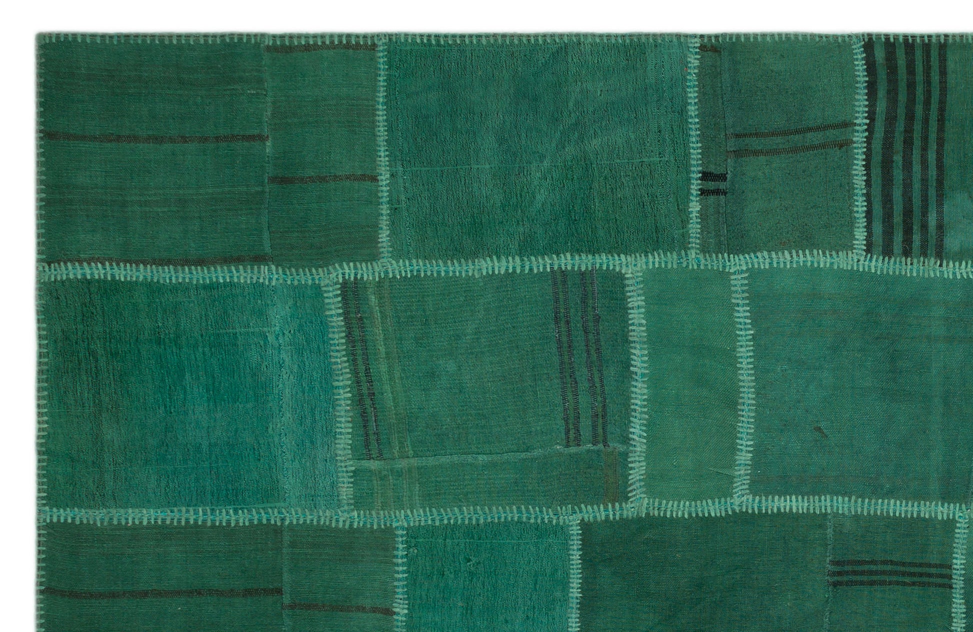 Teselya Bej Patchwork Yün El Dokuma Halısı 191 x 298 Apex Unique