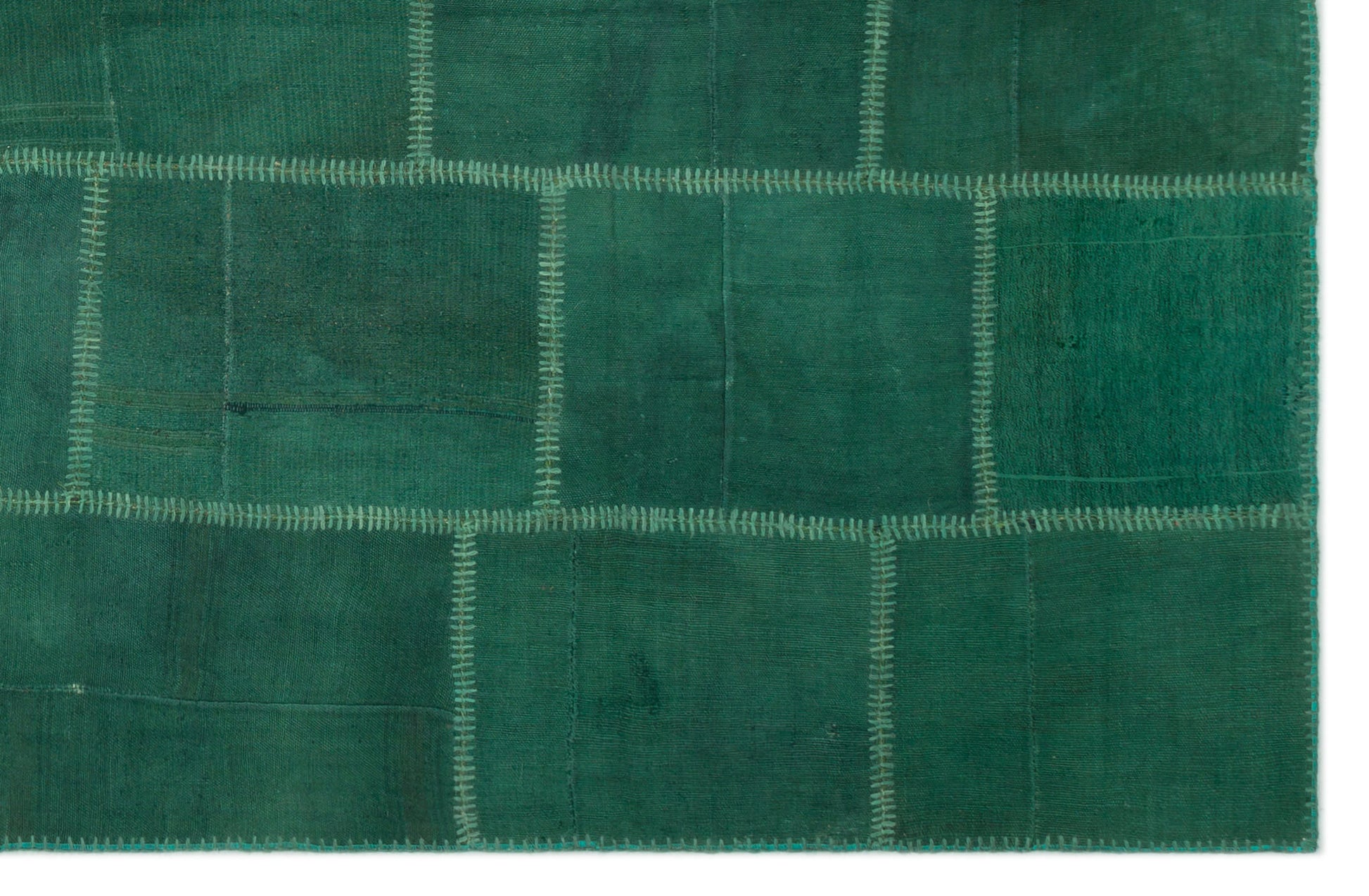 Teselya Bej Patchwork Yün El Dokuma Halısı 194 x 297 Apex Unique