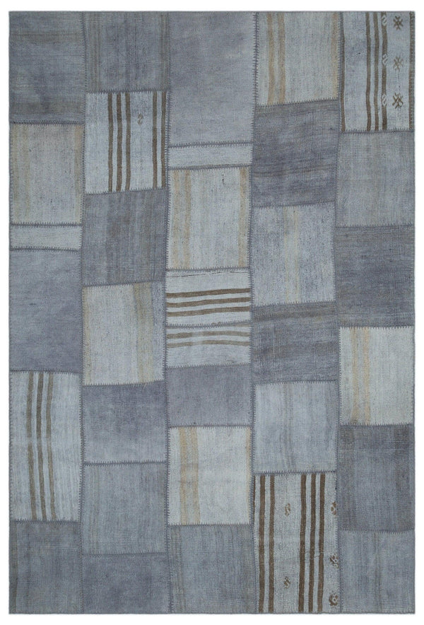 Bej Anadolu Geometrik Modern Yün Halı 201x302 - Özel Seri