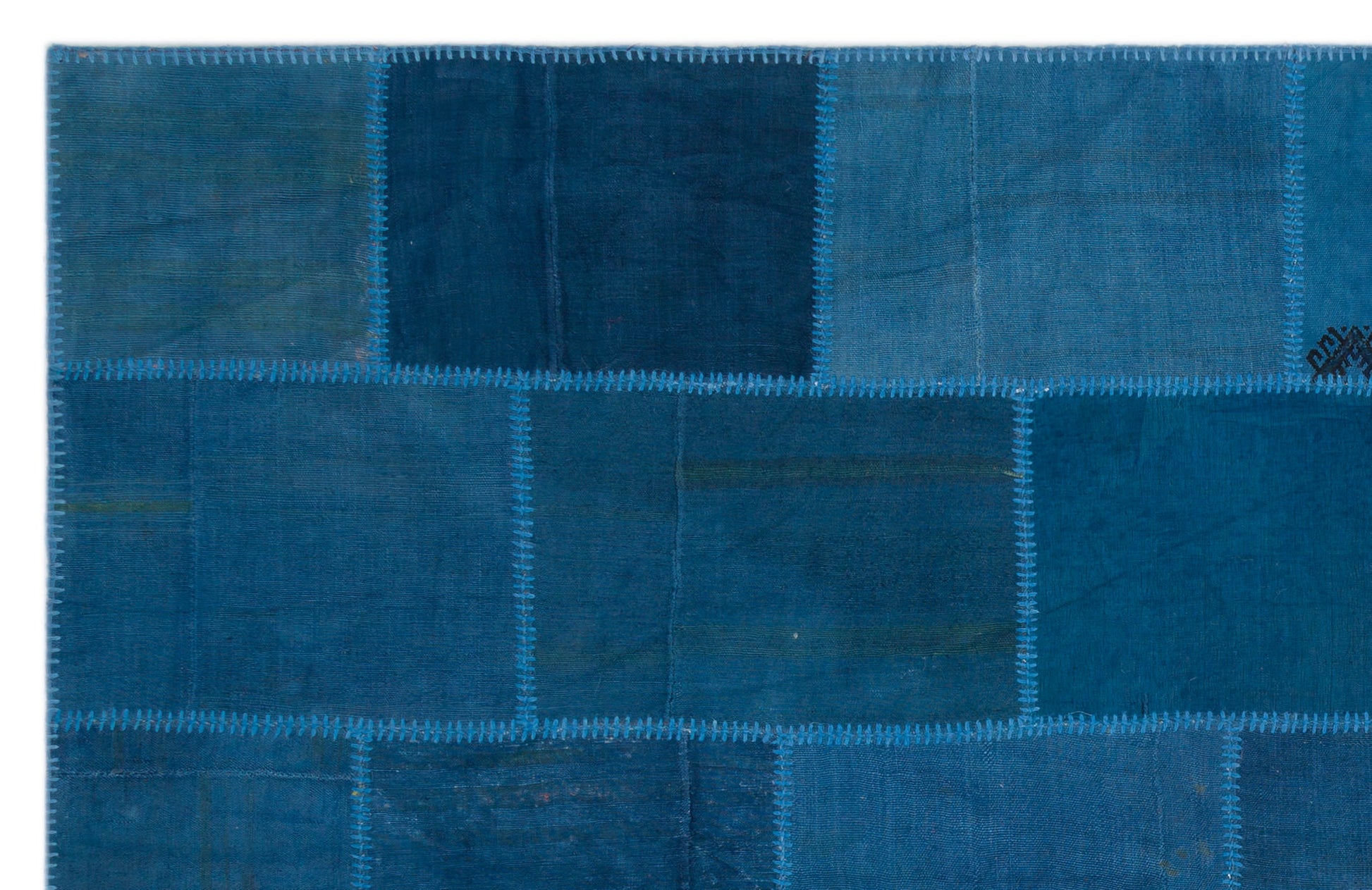 Teselya Bej Patchwork Yün El Dokuma Halısı 190 x 300 Apex Unique