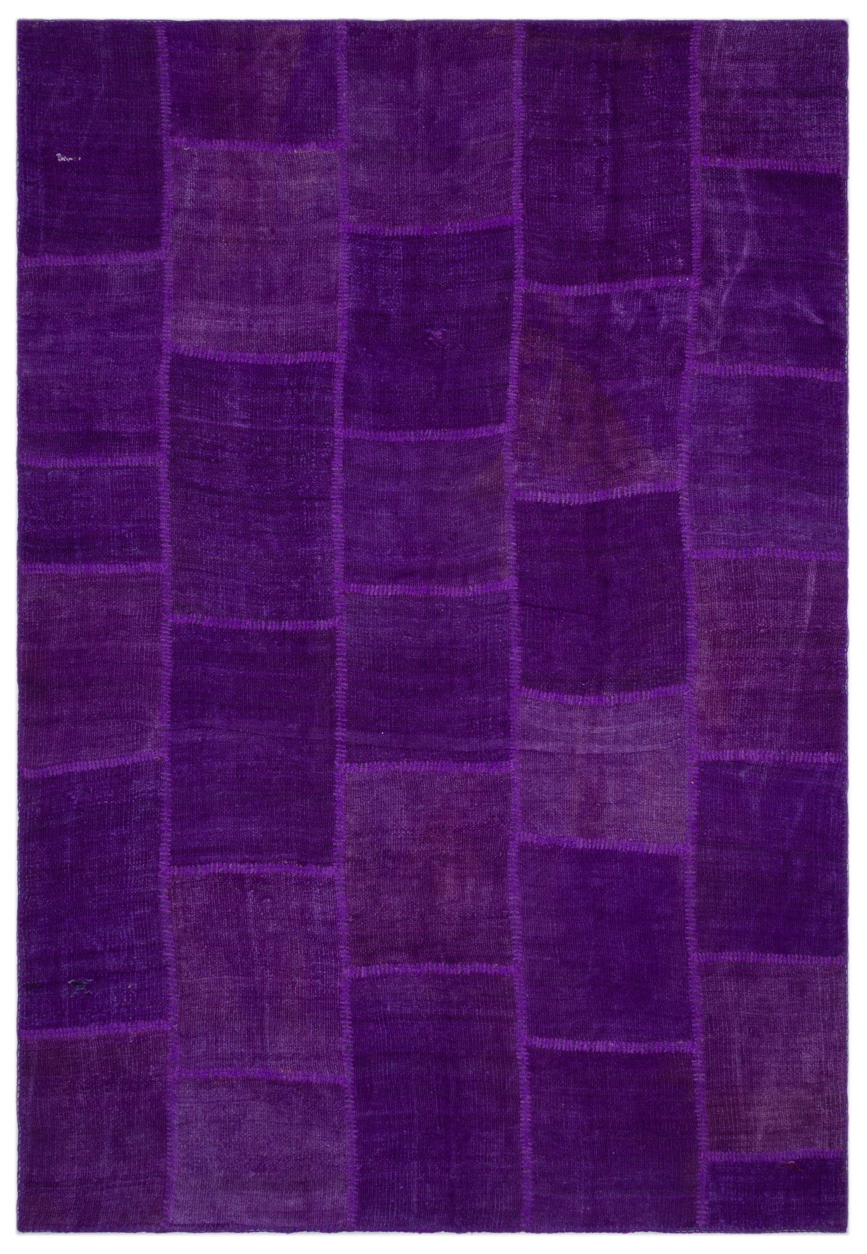 Teselya Bej Patchwork Yün El Dokuma Halısı 201 x 296 Apex Unique