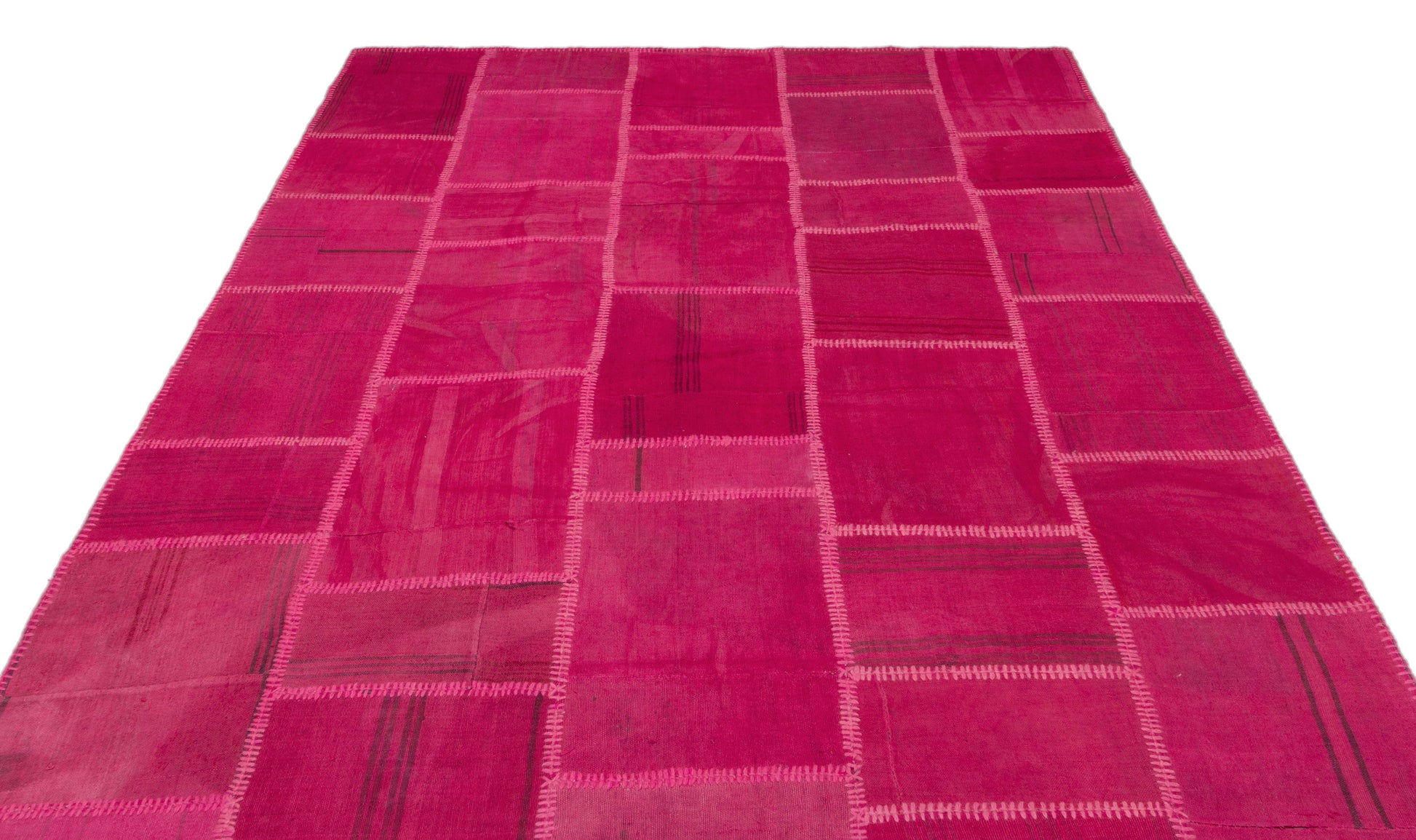 Teselya Bej Patchwork Yün El Dokuma Halısı 200 x 306 Apex Unique