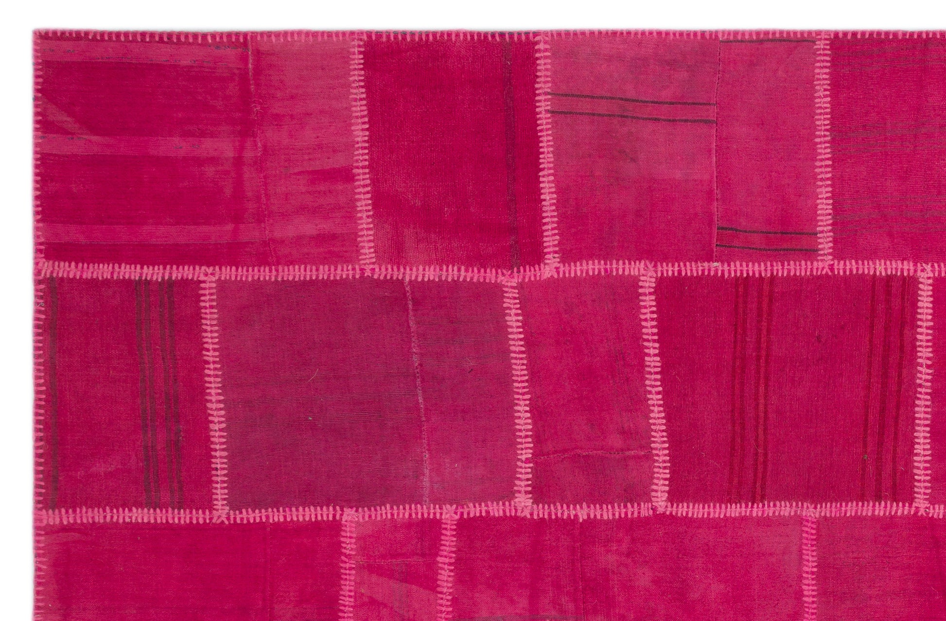 Teselya Bej Patchwork Yün El Dokuma Halısı 200 x 306 Apex Unique