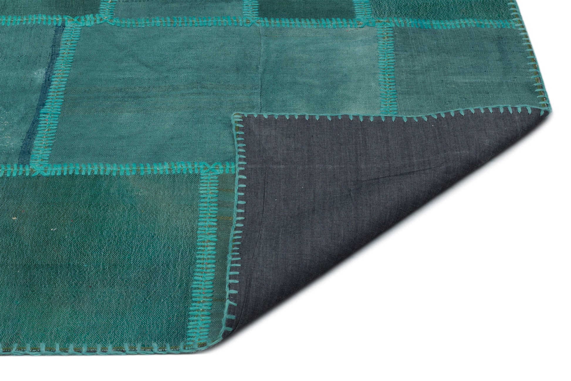 Teselya Bej Patchwork Yün El Dokuma Halısı 195 x 292 Apex Unique