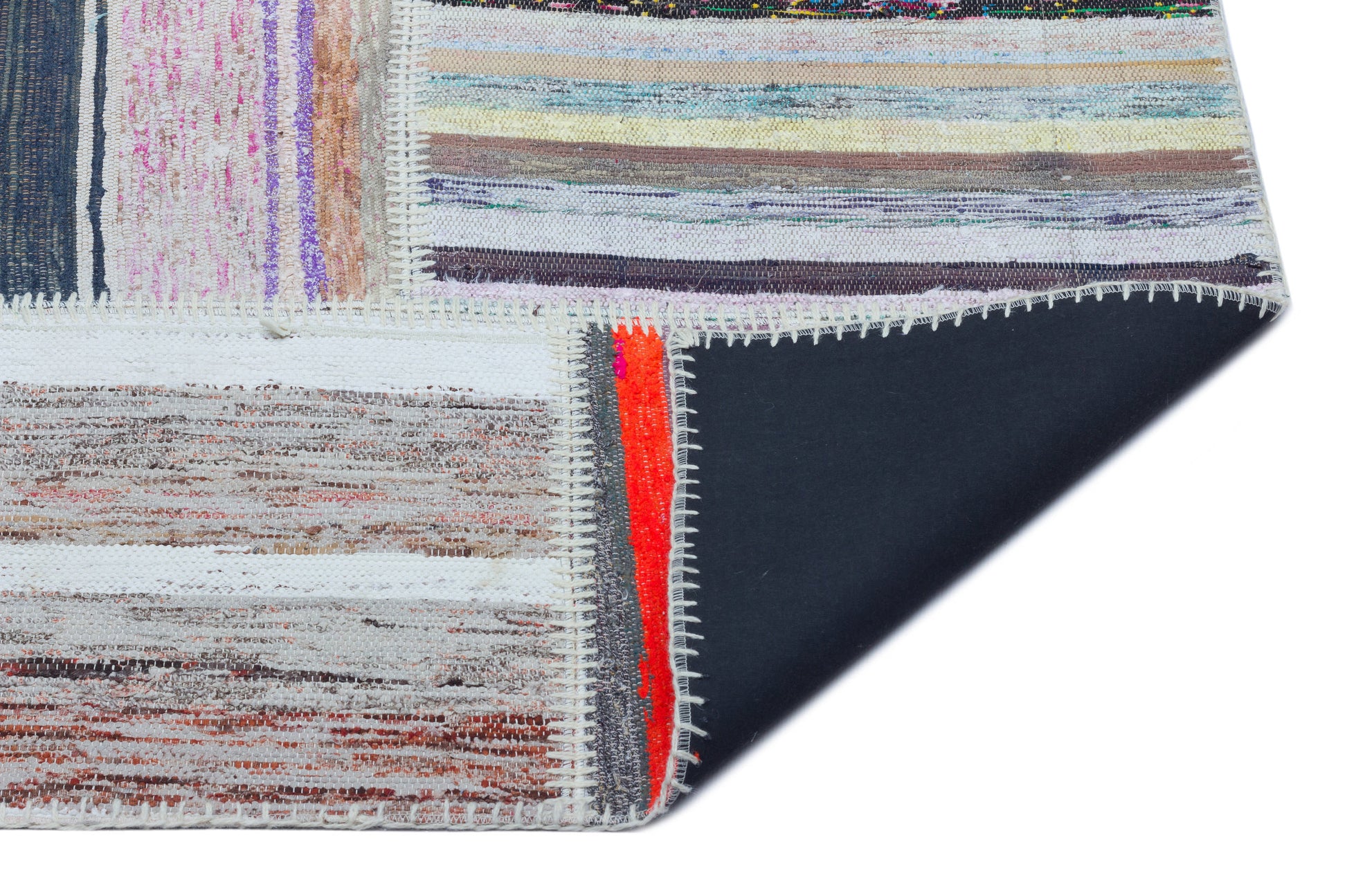 Teselya Bej Çizgili Yün El Dokuma Halısı 160 x 230 Apex Unique