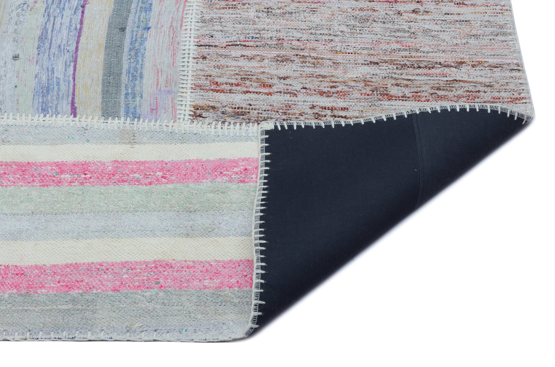 Teselya Bej Çizgili Yün El Dokuma Halısı 160 x 230 Apex Unique