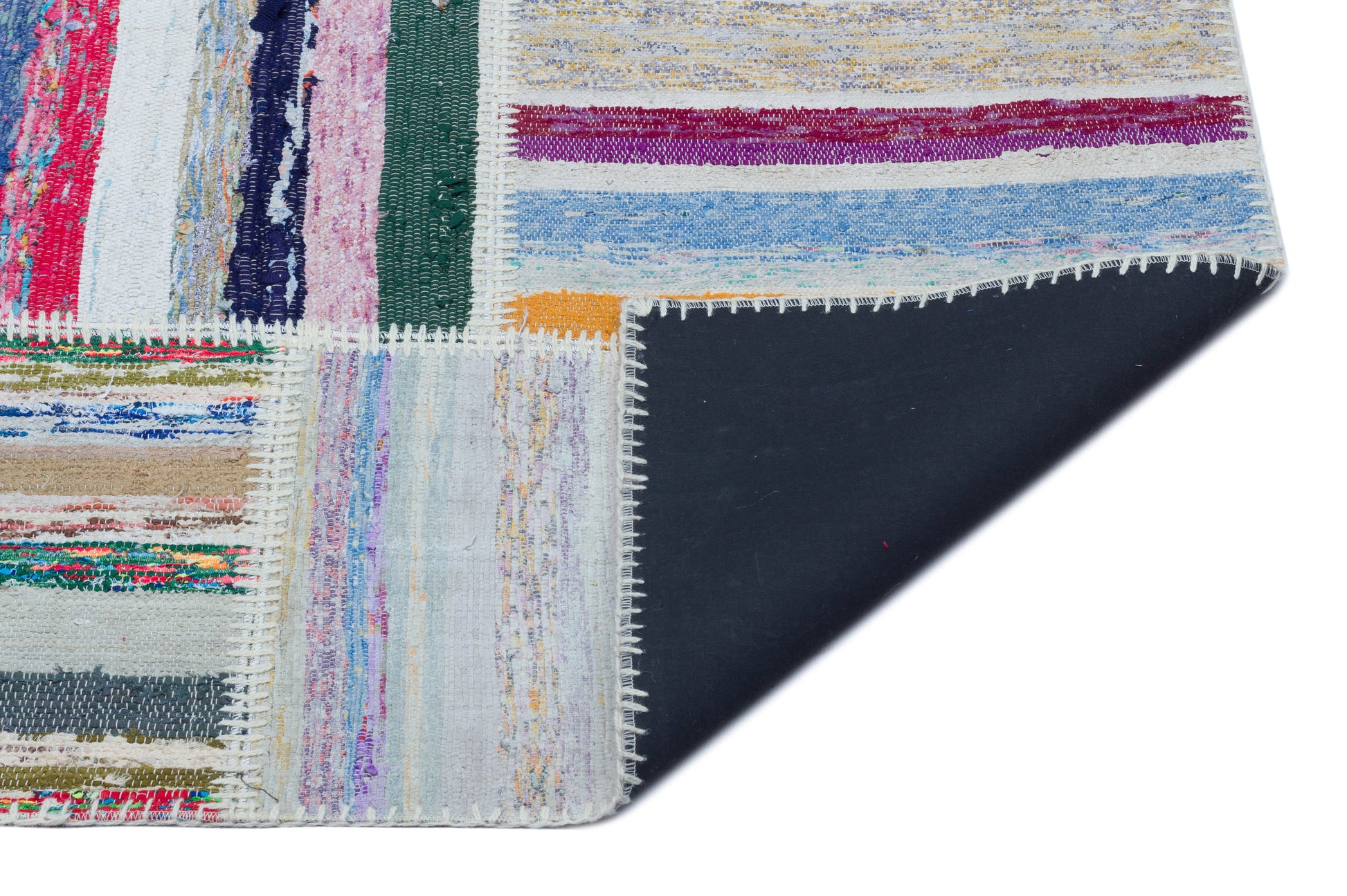 Teselya Bej Çizgili Yün El Dokuma Halısı 160 x 230 Apex Unique