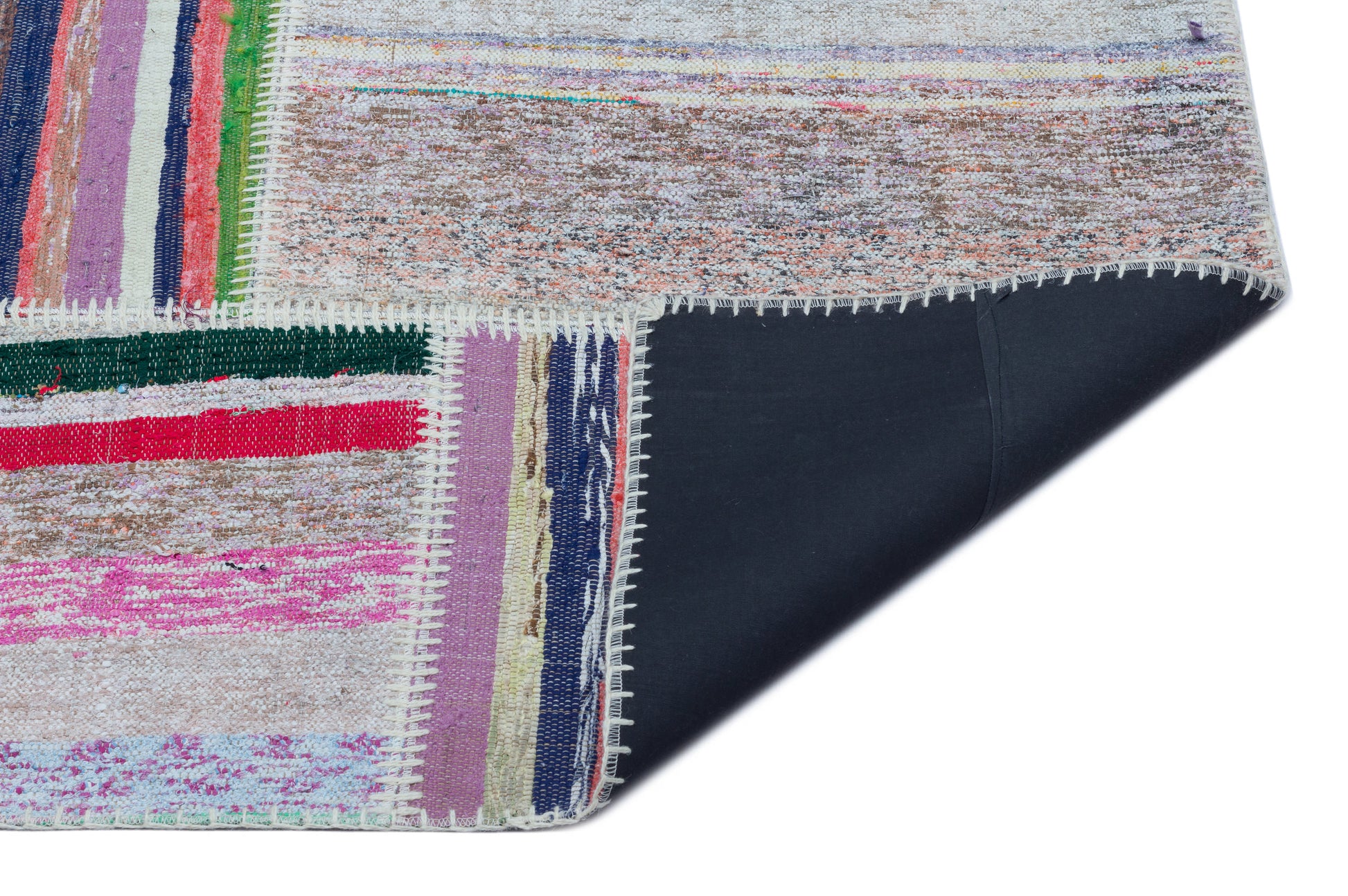 Teselya Bej Çizgili Yün El Dokuma Halısı 160 x 230 Apex Unique