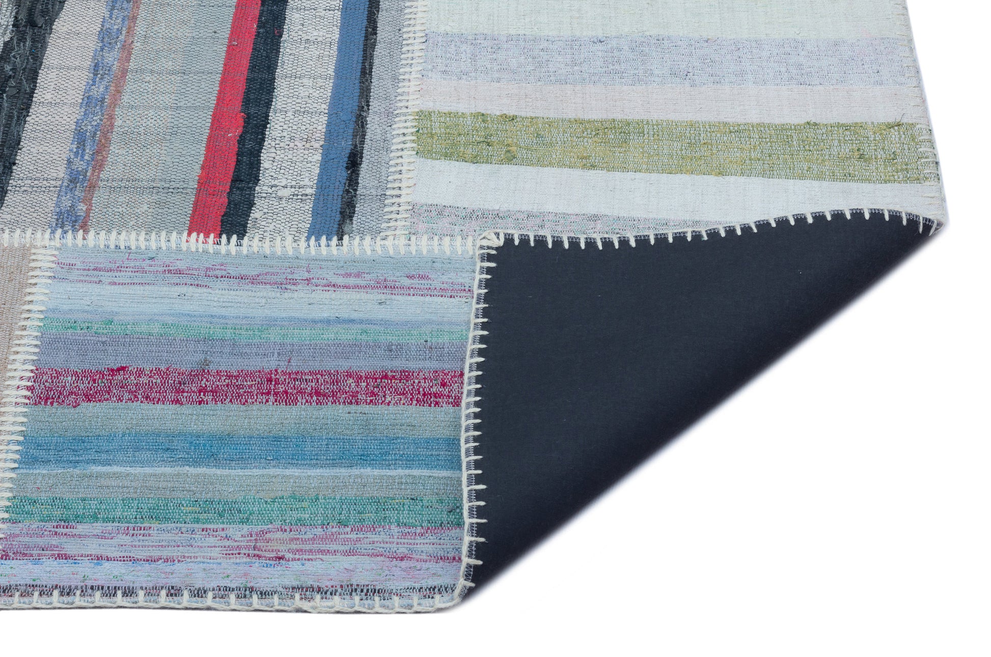 Teselya Bej Çizgili Yün El Dokuma Halısı 160 x 230 Apex Unique