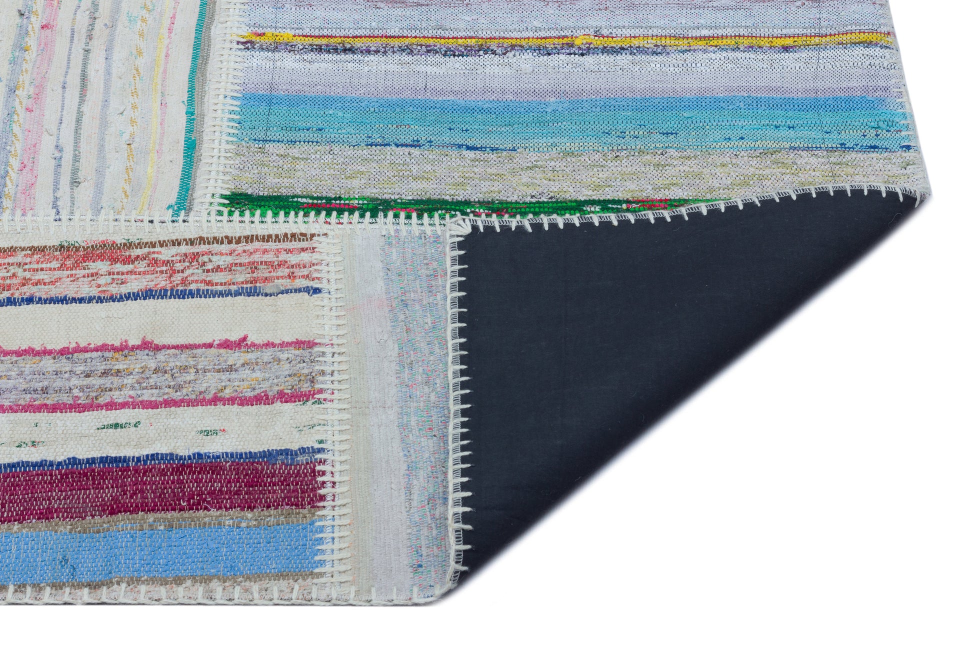 Teselya Bej Çizgili Yün El Dokuma Halısı 160 x 230 Apex Unique