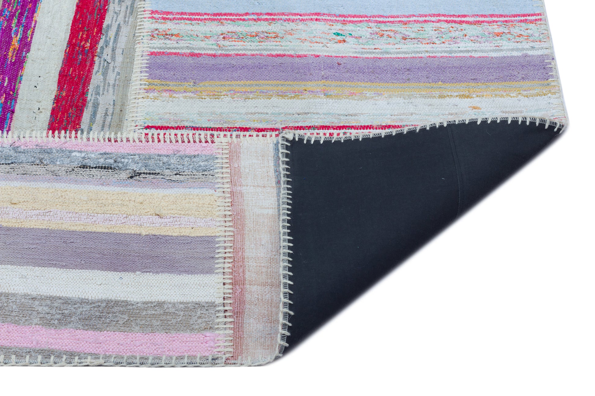 Teselya Bej Çizgili Yün El Dokuma Halısı 160 x 230 Apex Unique