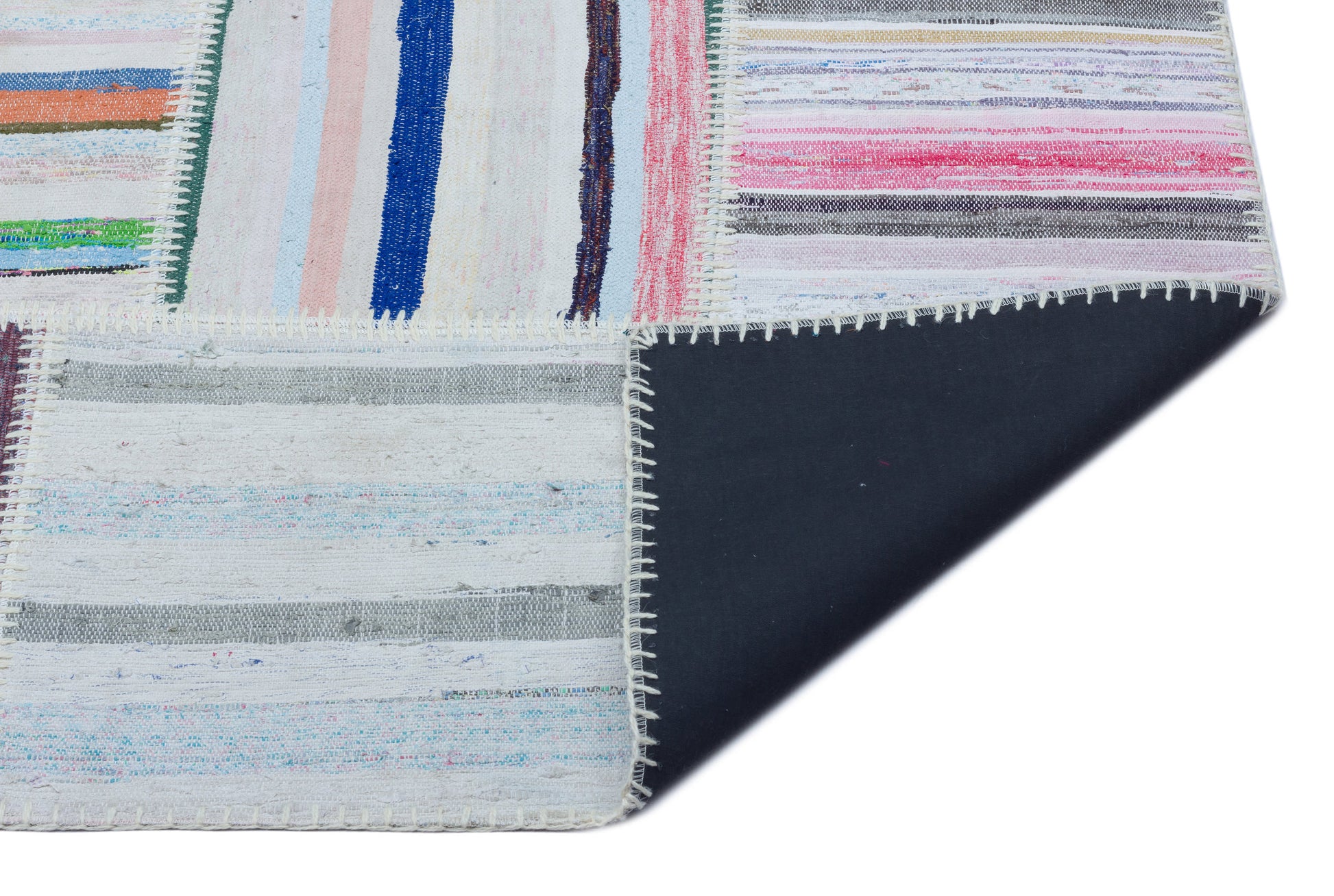 Teselya Bej Çizgili Yün El Dokuma Halısı 160 x 230 Apex Unique