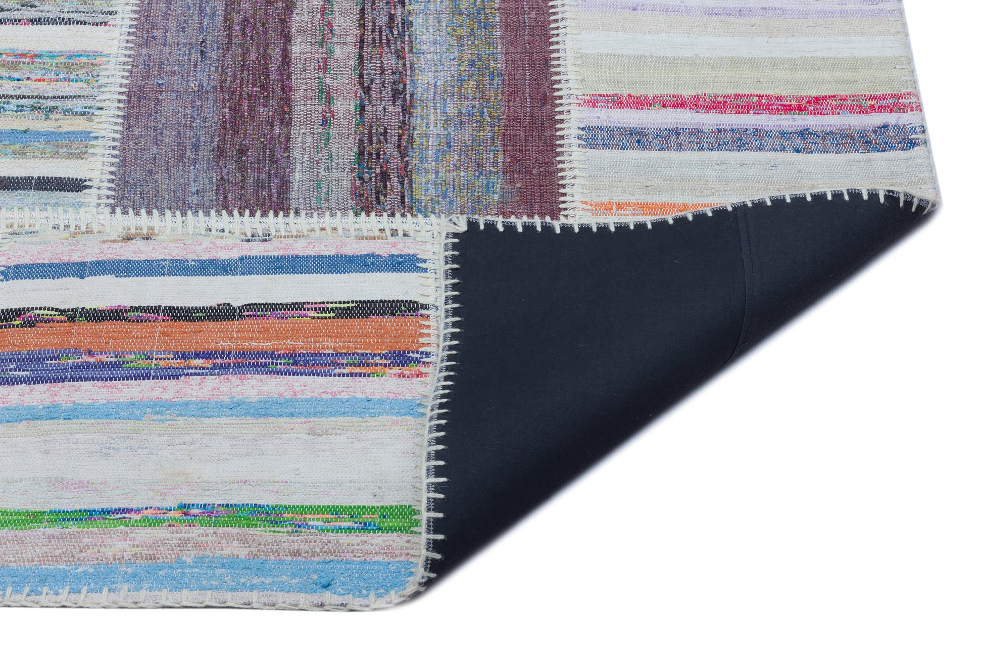 Teselya Bej Çizgili Yün El Dokuma Halısı 160 x 224 Apex Unique