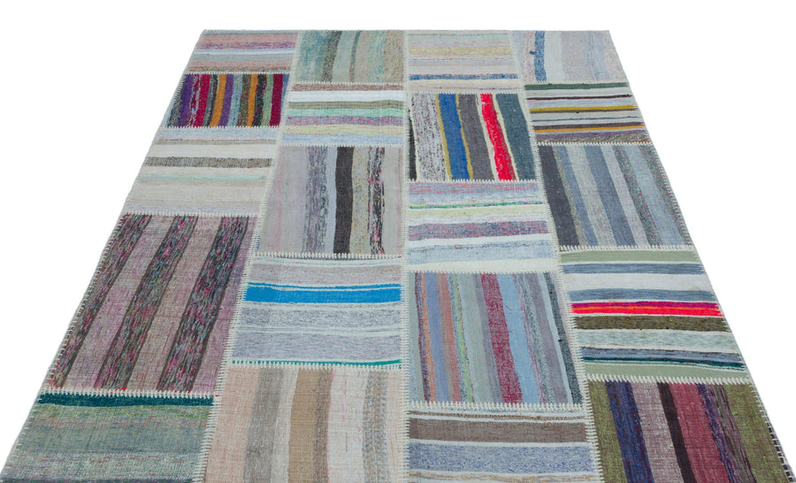 Bej Gri Anadolu Bohem Modern Yün Halı 160x230 - Özel Seri