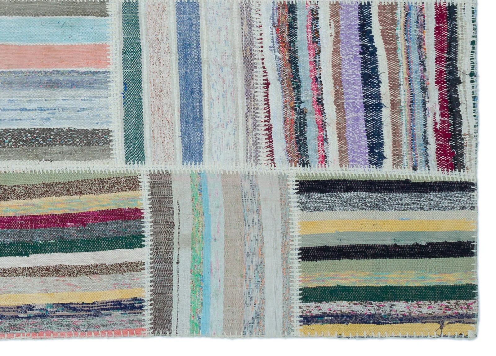 Çizgili Yün Halı 160x224